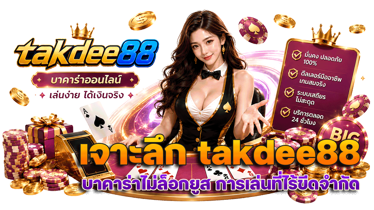 เจาะลึก takdee88 บาคาร่าไม่ล็อกยูส กับประสบการณ์การเล่นที่ไร้ขีดจำกัด
